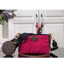 Louis Vuitto* M58977 M59008 Monogram econyl maxi multi pochette accessoires bag red