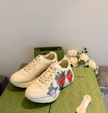 Gucc* 21K New Arrival Light tone Sneakers
