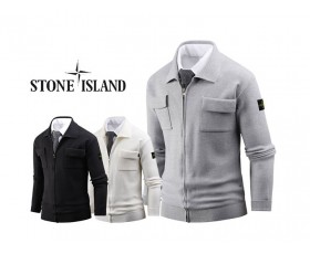 Stone Islan* 0025 포켓포인트 니트 자켓